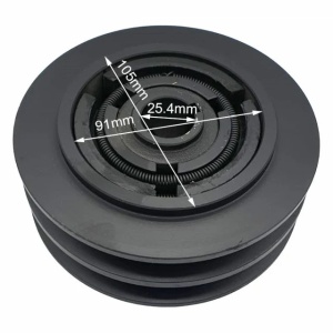 Fulie centrifugala 148mm x 25.4mm (2 canale 17mm) - Img 1