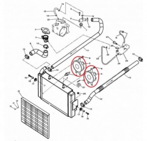 Ventilator racire radiator ATV Linhai 300cc - Img 3