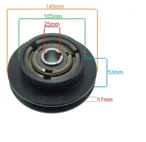 Fulie centrifugala 148mm x 25mm (1 canal 17mm)