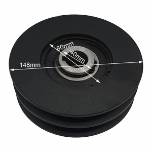 Fulie centrifugala 148mm x 25mm (2 canale 17mm) - Img 2