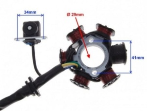 Magnetou scuter 50-150cc (6 bobine) /Atv 6 bobine - Img 2