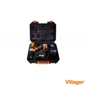MAȘINĂ DE GĂURIT ȘI ÎNȘURUBAT VILLAGER FUSE VLP 5220 - 2 BATERII - Img 1