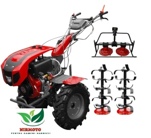 Motocultor WEIMA WM1100BE(KM) diesel 12CP pornire la cheie 6 viteze cu cositoare pe talere