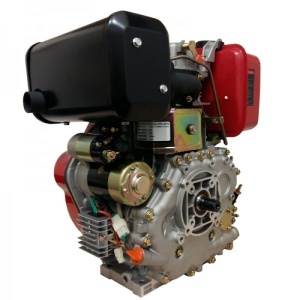 Motor motocultor 14 CP diesel, 4 timpi, pornire electrica/ax cu caneluri - Img 3