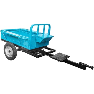 Remorcă Motocultor DKD LY 500 (500 kg) Basculabilă | Frână Mecanică | Nirmoto - Img 3
