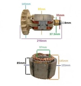 Rotor generator 2 - 5 kw (Gx 160, 168F etc) Cupru - Img 2