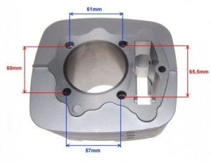 Set motor ATV / Cross 4T CB 250cc (racire aer) Ø 65.4 - Img 3