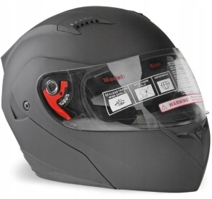 Casca moto modulabila neagra "L"