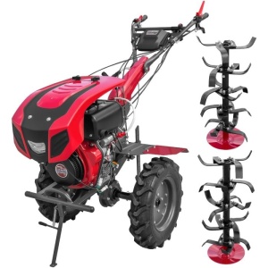 Motocultor Weima WM1100BE pornire electrica motor 10 CP diesel 2+1 viteze latime lucru 135 cm freze roti cauciuc 5.00-12" - Img 3