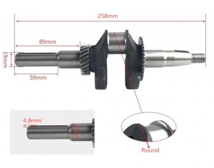 Ambielaj ax pana pt. motor 5,5 - 7,5 CP
