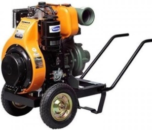 Antor Motopompa presiune maxima 7.5 Bari pe motorina , pornire electrica , motor 13 Cp , absortie si refulare 4 ''