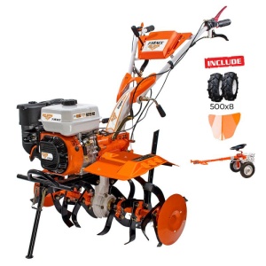 Motosapatoare RURIS 731ACC2 + roti cauciuc 5.00-8 + rarita + accesoriu tractat 8,5 CP