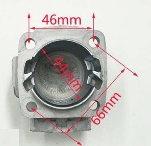 Set motor Pocket Bike 44mm bolt 12mm - Img 2