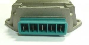 Regulator tensiune scuter Piaggio (5pini) - Img 2