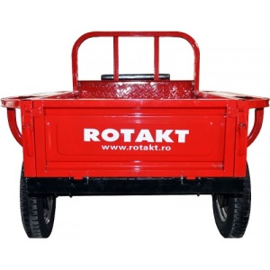 Remorca motocultor Rotakt REM400, capacitate 400 kg, basculabila - Img 3