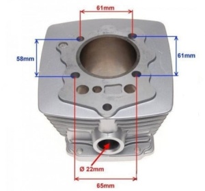 Set motor 4T 200cc ATV Loncin (racire aer) 63mm - Img 2