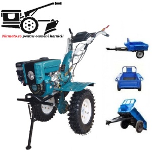 Motocultor Profesional Dakard HS 1000B New cu Remorca / motocultor cu remorca de 500Kg - Img 5