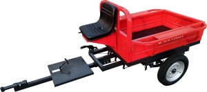 Remorca motocultor Rotakt REM400, capacitate 400 kg, basculabila - Img 1