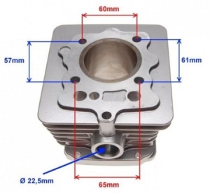 Set motor 4T 125cc ATV Loncin (racire aer) 56.4mm - Img 3