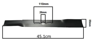 Cutit masina de tuns gazon universal 45.1cm (+saibe) - Img 2