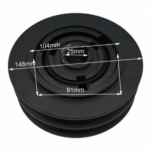 Fulie centrifugala 148mm x 25mm (2 canale 17mm) - Img 2
