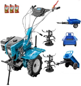 Motocultor Profesional Dakard HS 1000B New cu Remorca / motocultor cu remorca de 500Kg