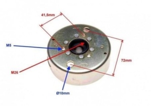 Volanta magnetou scuter Yamaha, Minarelli, Aprilia - Img 3