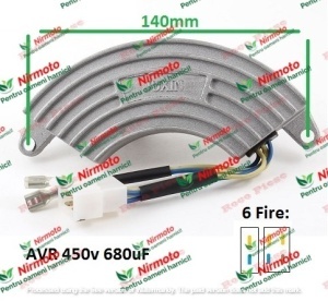 AVR Generator 5Kw - 7Kw (450V 680uF) 6 Fire (aluminiu)
