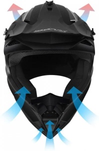 Casca ATV / Enduro Negru mat (M) - Img 4
