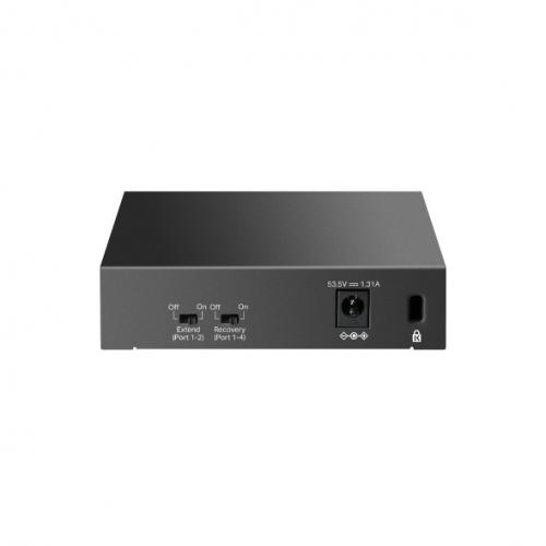 5-Port Gigabit Desktop Switch with 4-Port PoE+ PORT: 4× Gigabit PoE+ Ports, 1× Gigabit Non-PoE Port SPEC: 802.3af/at, 65 W PoE Power, Desktop Steel Case FEATURE: Extend Mode for 250m PoE Transmitting, PoE Auto Recovery, Plug and Play - 1 | YEO