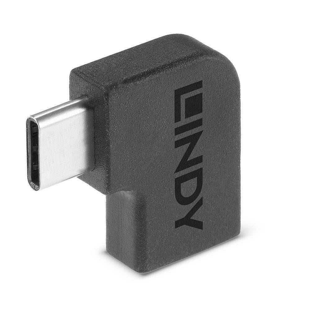 Adaptor Lindy USB-C 3.2 la USB C 90°, material PVC, temperaturi de operare -10°C - 80°C (14°F - 176°F), negru - 3 | YEO