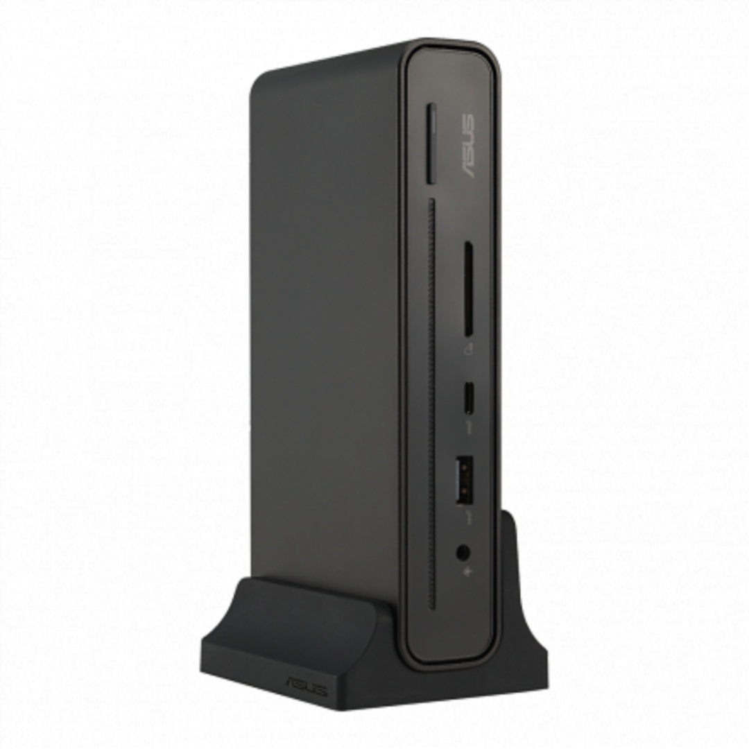 ASUS DC500 Triple 4K USB-C Dock, Interfata USB-C,Putere alimentare 96 W, Compatibilitate Universal, Rezolutii video suportate 4K @60Hz, Dimensiune 21 x 185 x 80 mm, Greutate 335 g, Culoare Negru, Caracteristici LAN 10/100/1000/2500 Mbps, USB 2.0 2, USB - 1 | YEO