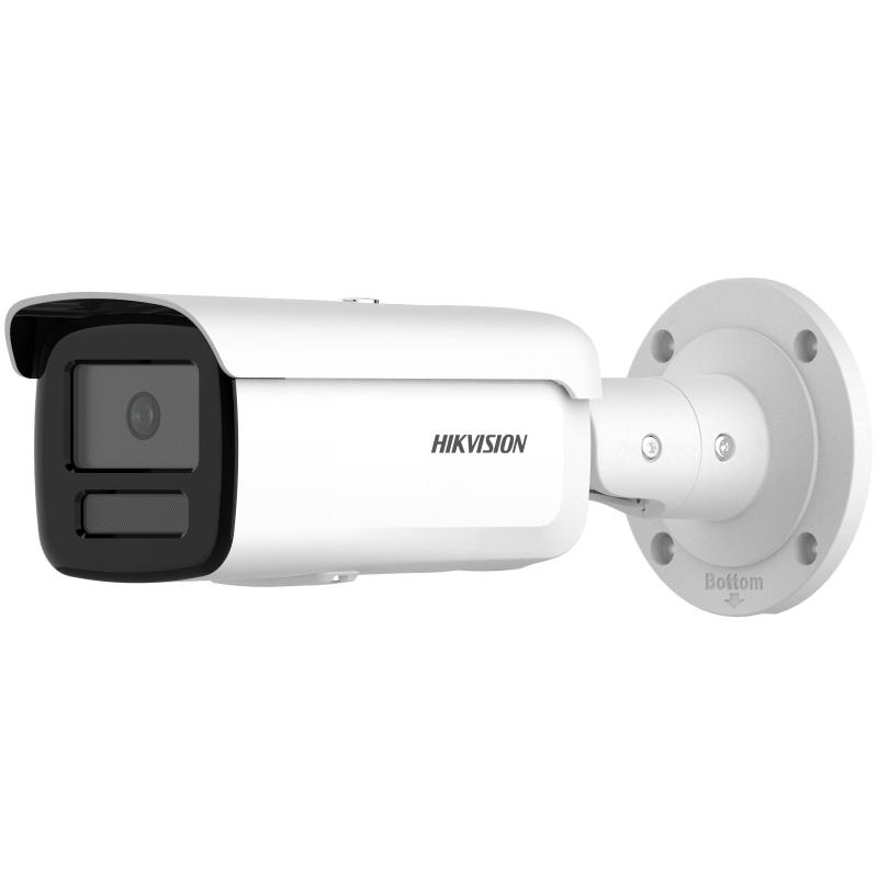 Camera de supraveghere IP Bullet 8MP Hikvision DS-2CD2T86G2H-4I(4MM) (EF), lentila fixa 4mm, iluminare min: Color: 0.0008 Lux @ (F1.0, AGC ON),B/W: 0 Lux cu IR: 80m, slot card de memorie: microSD/microSDHC/microSDXC maxim 512GB, alarma la evenimente: