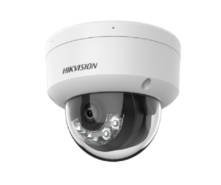 Camera de supraveghere IP Dome 4MP Smart Hybrid Light Hikvision DS-2CD1143G2-LIU(2.8MM), lentila fixa 2.8mm, iluminare min: Color: 0.005 Lux @ (F1.6, AGC ON),B/W: 0 Lux cu IR 30m, microfon incorporat, alarma la evenimente: motion detection, video