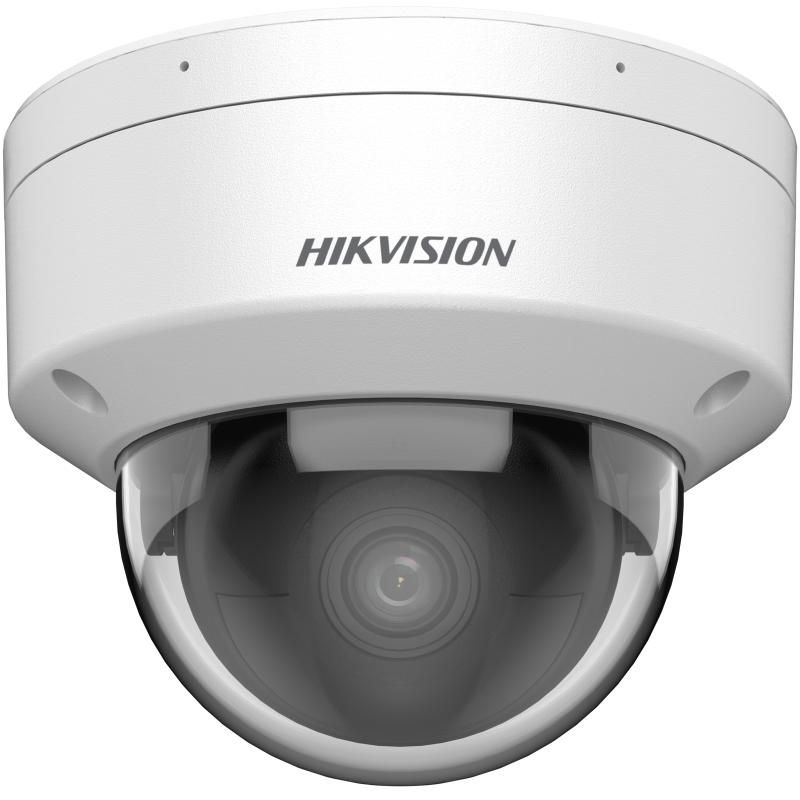 Camera de supraveghere IP Dome 8MP Powered by Darkfighter Hikvision DS-2CD2186G2H-ISU(4MM)(EF), lentila fixa: 4mm, iluminare min.: Color: 0.0008 Lux @ (F1.0, AGC ON),B/W: 0 Lux cu IR: 30m, microfon incorporat, interfata audio: 1/1, alarma: 1/1, slot card
