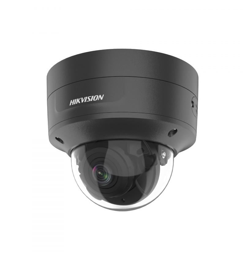 Camera supraveghere Hikvision IP dome DS-2CD2746G2-IZS(2.8-12mm)C ,black, 4MP, culoare neagra,Acusens - filtrarea alarmelor false dupa corpul uman si masini, low-light performance powered by DarkFighter, senzor: 1/3