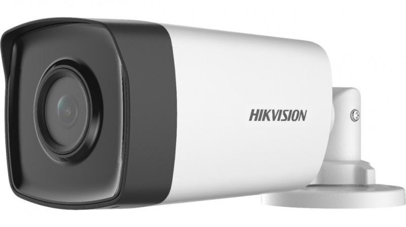 Camera supraveghere Hikvision Turbo HD bullet DS-2CE17D0T-IT5F(3.6mm) (C), 2MP, senzor CMOS, rezolutie 1920 × 1080@30fps, iluminare: 0.01 Lux @ (F1.2, AGC ON), 0 Lux with IR, lentila fixa: 3.6mm, unghi vizualizare: horizontal FOV: 79.6°, vertical FOV: