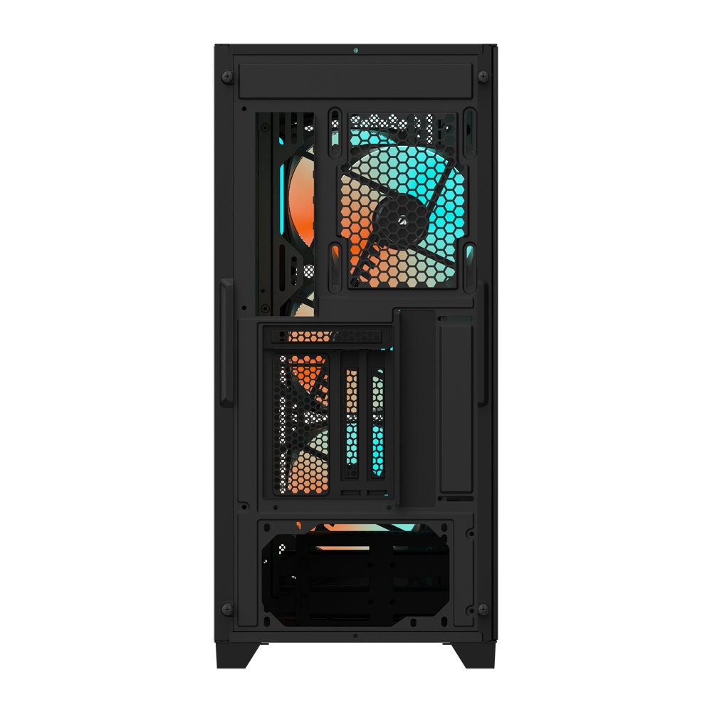 Carcasa GIGABYTE C301 GLASS V2 Mid Tower ARGB NEGRU - 3 | YEO