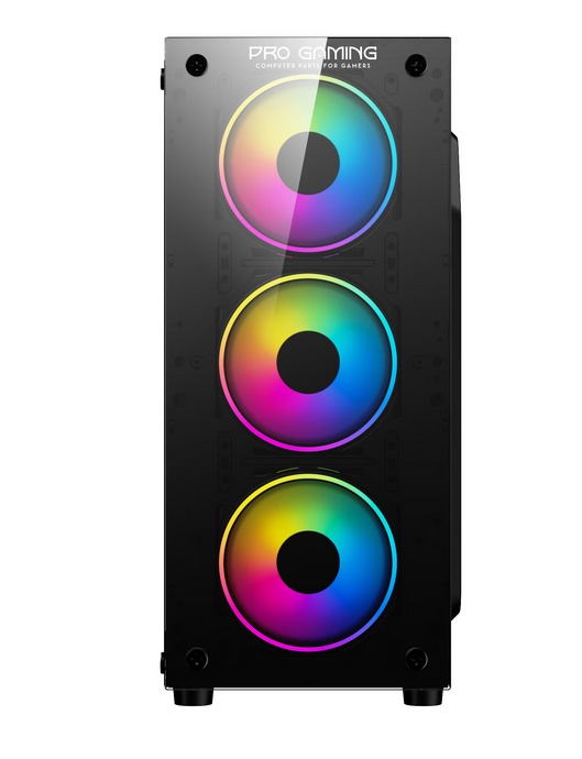 Carcasa PRO GAMING ELEMENT Mid Tower ARGB Negru - 2 | YEO