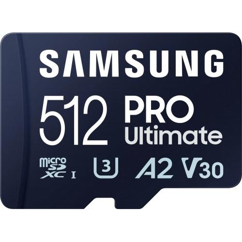 Card de Memorie Micro Secure Digital Card Samsung Pro Ultimate, 512GB, MB-MY128SA/WW, Clasa 10, pana la 200MB/S, cu adaptor - 1 | YEO