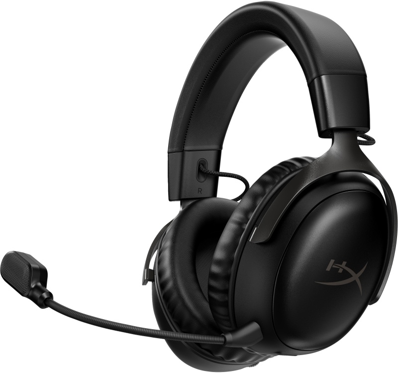 Casti gaming wireless HyperX Cloud III, DTS Headphone:X Spatial Audio, 2.4GHz, spuma cu memorie, microfon 10mm metal mesh si noise cancelling, PC/PS5/PS4/Switch, negru - 3 | YEO