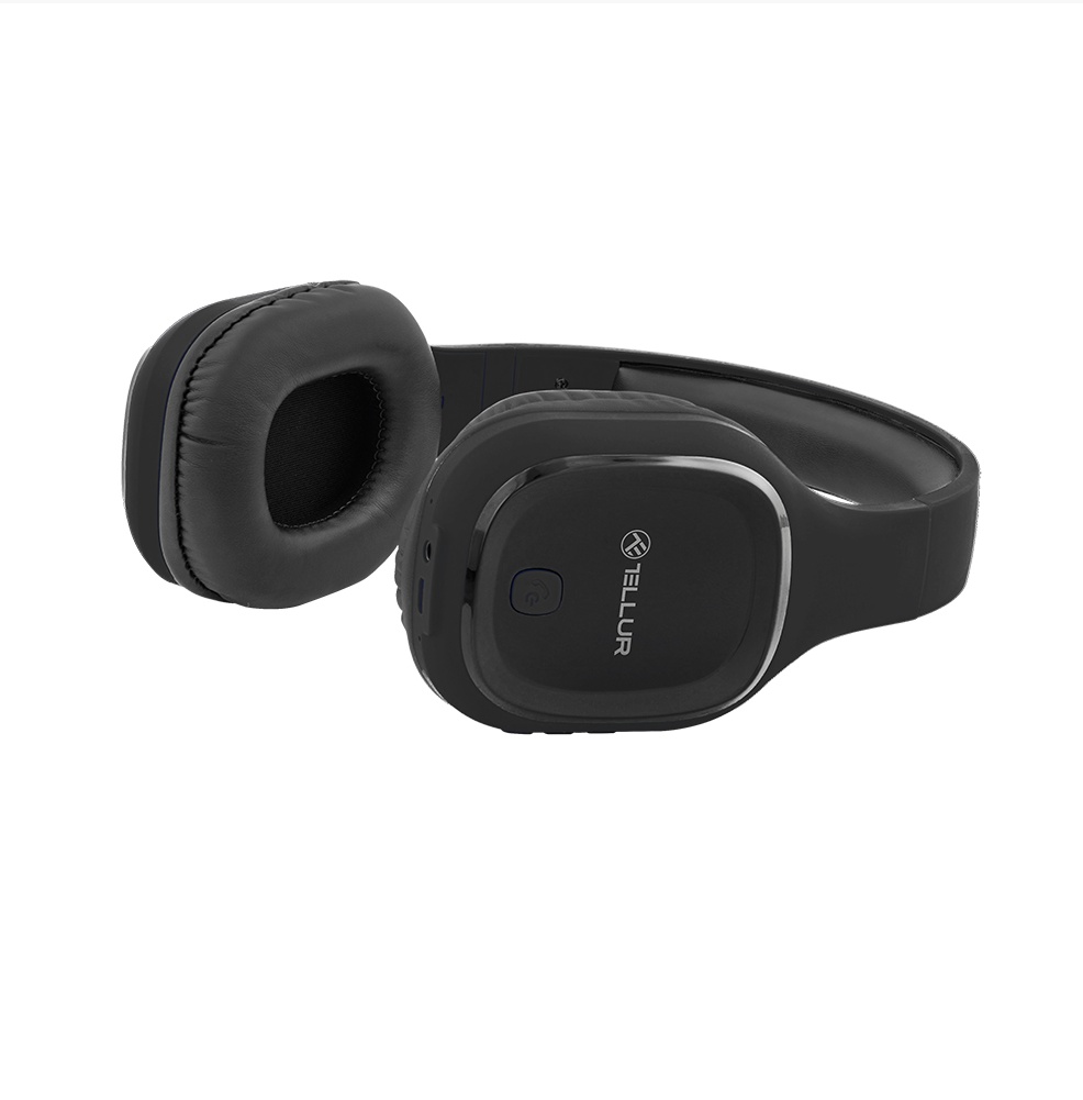 Casti Over-ear Bluetooth Tellur Pulse, Microfon, Negru - 1 | YEO