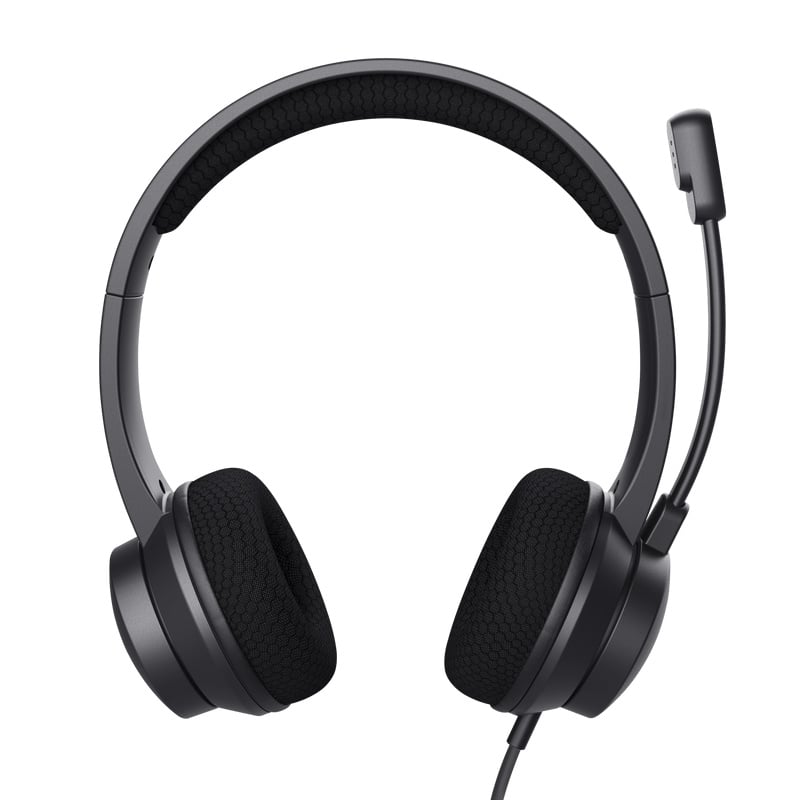 Casti Trust cu fir Ayda USB-ENC, noise cancelling, frecventa raspuns 20 Hz - 20.000 Hz, negru - 2 | YEO