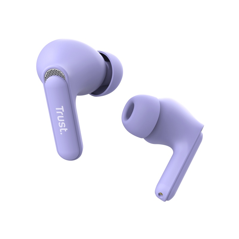 Casti Trust Yavi earbuds BT, frecventa raspuns 20 Hz - 20.000 Hz, mov - 1 | YEO