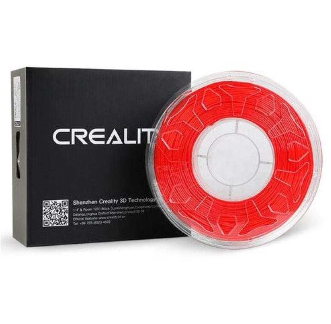 CREALITY CR-TPU 3D Printer Filament, RED, Glossy, 1kg, elastic,rezistent UV, Printing temperature: 210-240, Filament diameter: 1.75mm, Size of filament wheel: Diameter 200mm, height 66mm, hole diameter 56mm. Utilizare: pana la 6 luni de la deschiderea