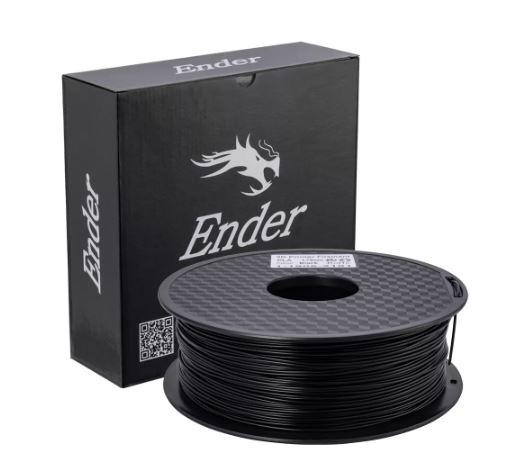 CREALITY ENDER PLA 3D Printer Filament, Black, 1KG, Printing temperature: 200, Filament diameter: 1.75mm, Tensile strength: 60MPa, Size of filament wheel: Diameter 200mm, height 70mm, hole diameter 56mm.