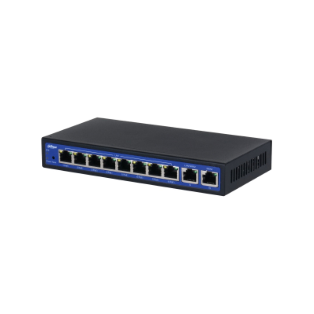 DAHUA WIRELESS ACCESS CONTROLLER DH-EAC10-P, Sursa POE 64W, Interfata: 10 x 10/100/1000 Mbps, WAN 1 × 1000 Mbps, IP20, Standarde retea: 802.11n;802.11b;802.11ax;802.11a;802.11g;802.11ac, Procesor 880 MHz Dual core, IPv4 Forwarding 1 Gbps.