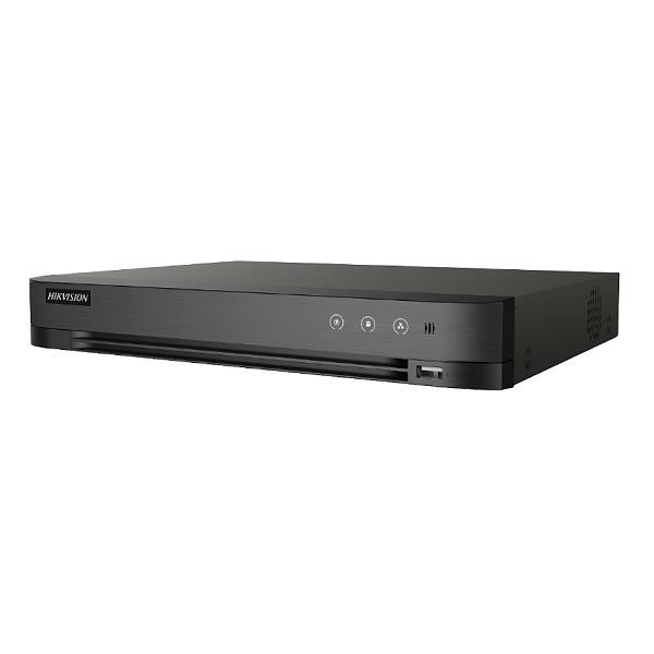 DVR 8 canale Turbo HD Hikvision IDS-7208HQHI-M1/S(C); 4MP; Acusens - Deep learning; filtrarea alarmelor false dupa corpul uman si masini sau detectie faciala si captura; compresie: HDTVI/AHD/CVI/CVBS/IP; permite conectarea a 8 camere Turbo HD rezolutie: