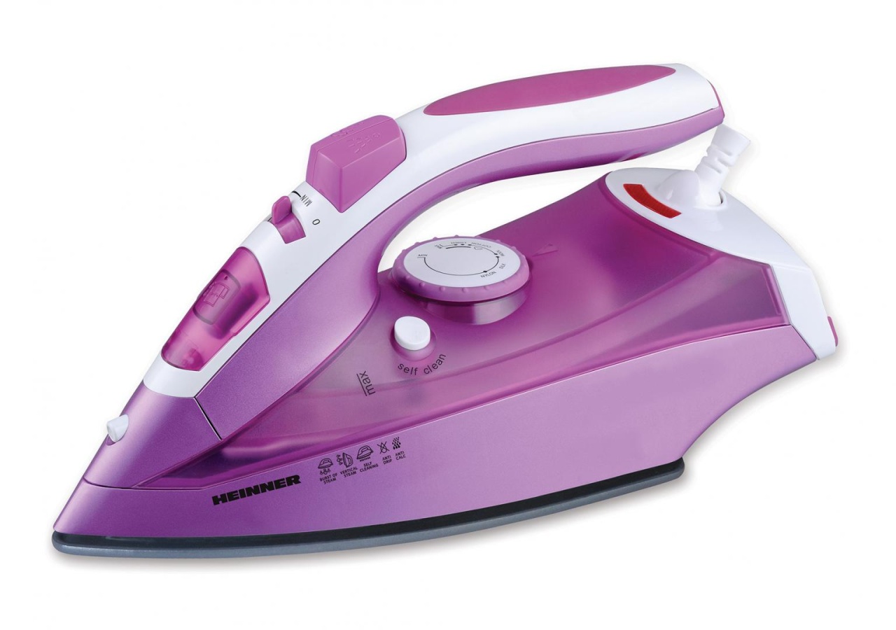 Fier de calcat Heinner 2900, Purple, 2400W, talpa ceramica, termostat relgabil, functie spray, abur, jet de abur, anti-picurare, rezervor de apa:280ml