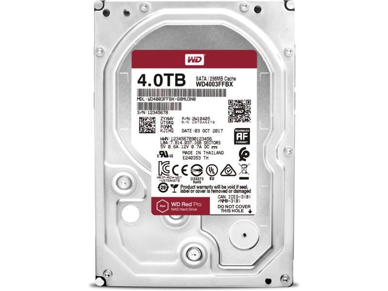 HDD WD Red Pro 4TB SATA-III 7200RPM 256MB